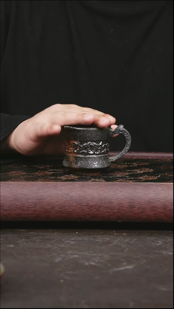 茶壶紫砂柴烧 把杯