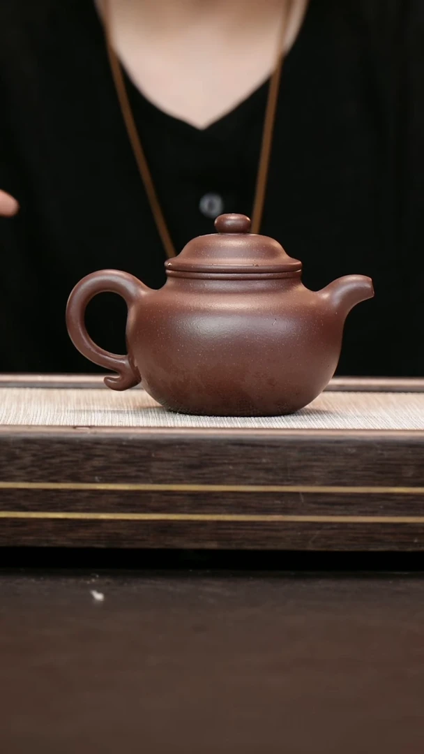 茶壶紫砂91底槽清  莲子壶