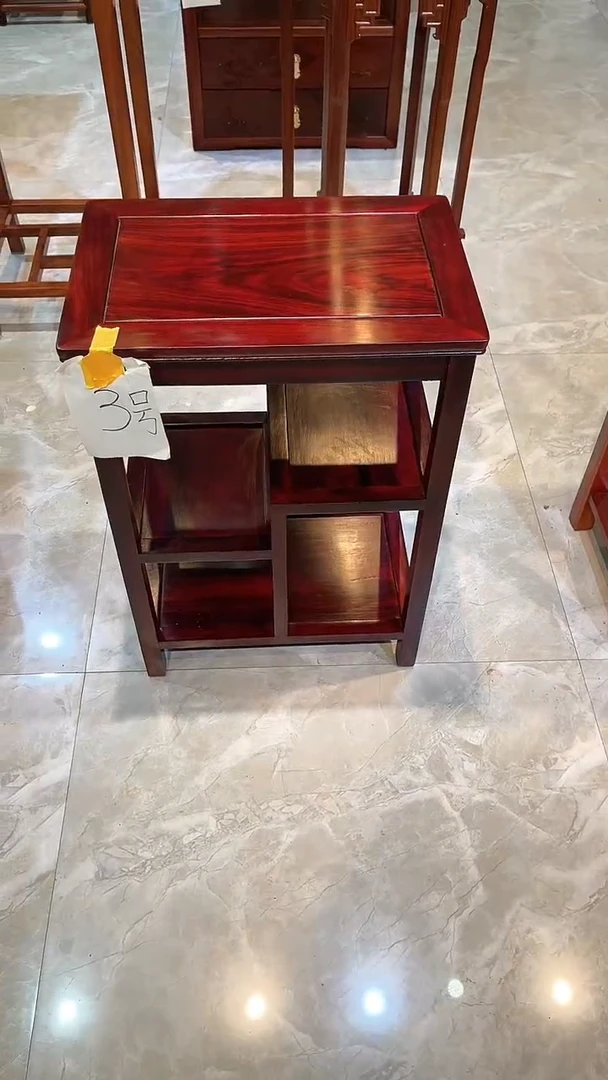 黑酸枝木类成套家具置物架45*30*65