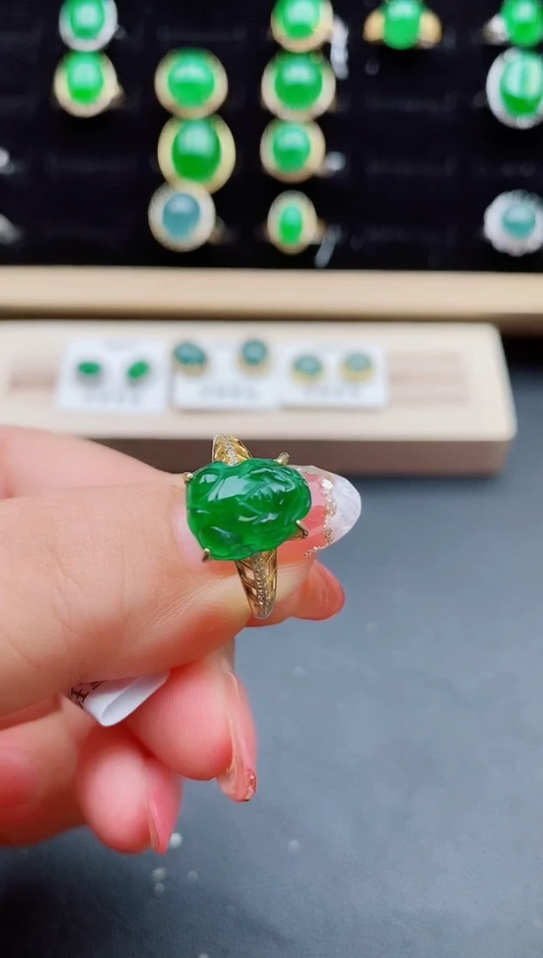 【闪购商品】翡翠戒指银S925镶嵌805805