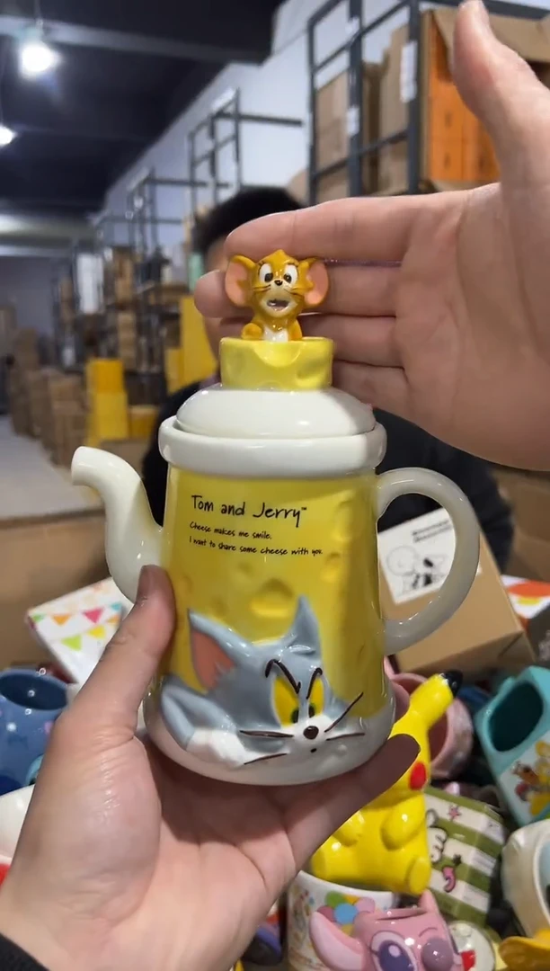 【闪购商品】杯原盒猫和老鼠奶酪茶壶