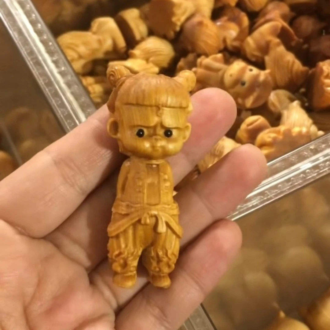 魔童哪吒可爱小摆件家居家用摆件