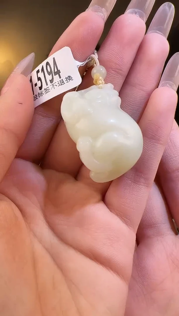 【闪购商品】和田玉颈饰未镶嵌貔貅5194