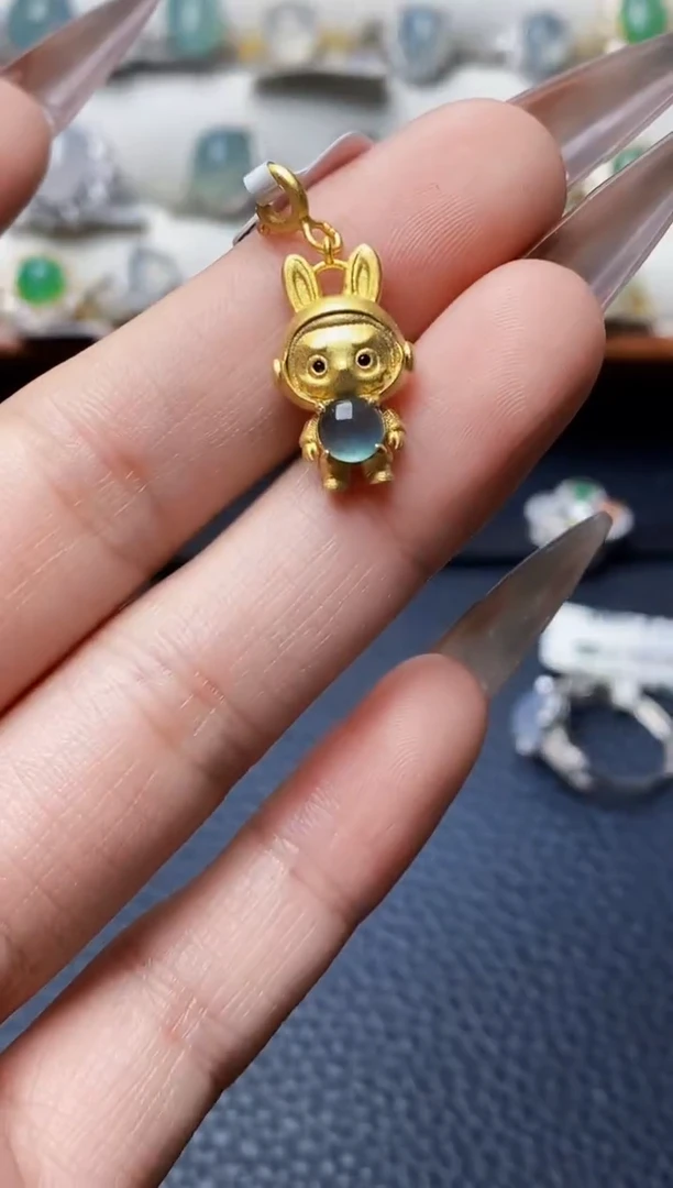 银S925镶嵌戒指翡翠3345