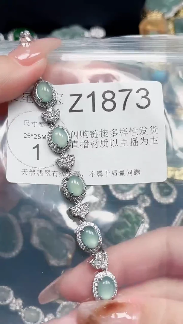 【闪购商品】翡翠颈饰未镶嵌赠皮绳1873
