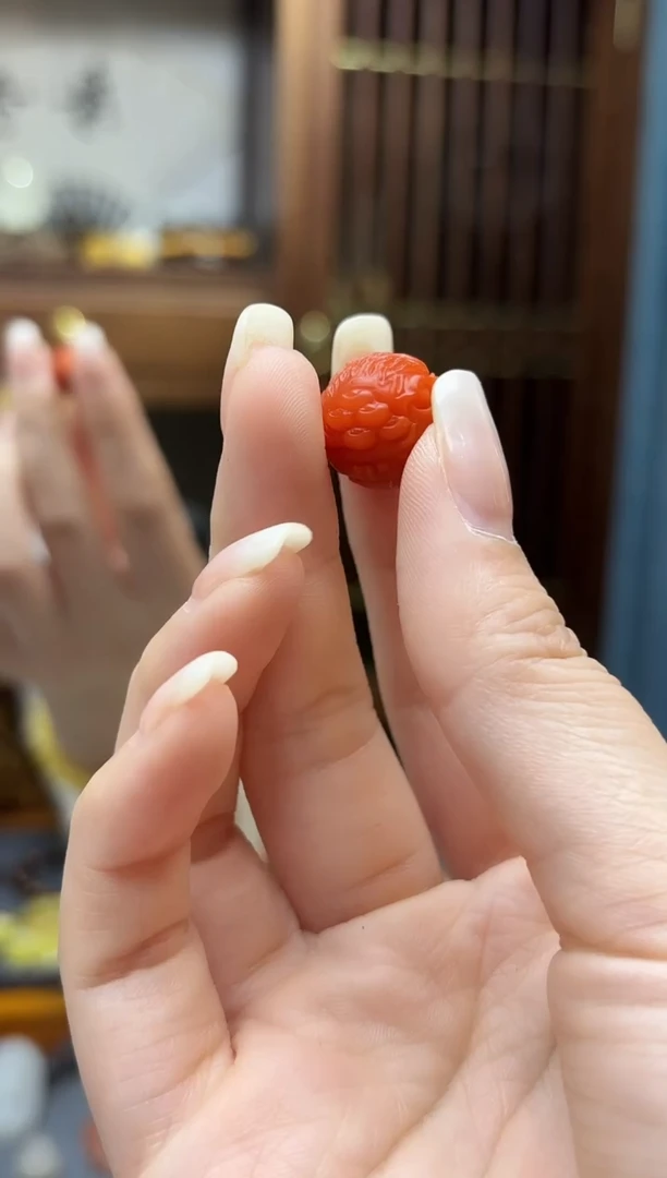 未镶嵌南红玛瑙挂件南红雕花单珠配饰FYX