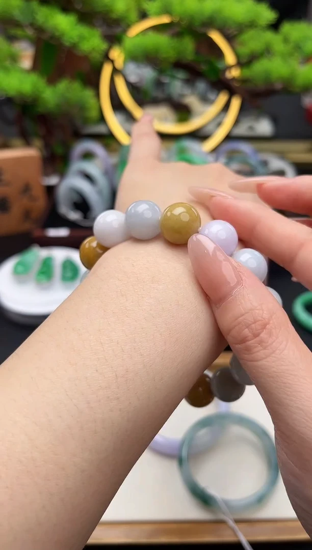 未镶嵌手串翡翠珠串