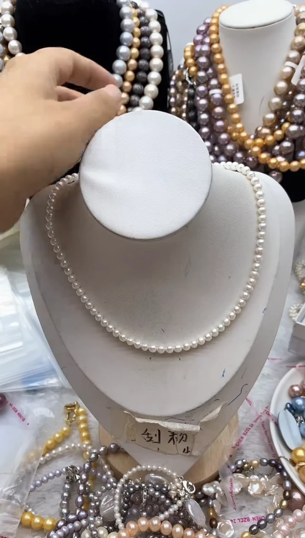 淡水珍珠钛钢颈饰233