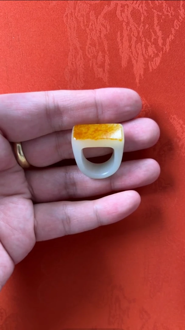 【闪购商品】和田玉戒指未镶嵌新疆白玉老熟戒指