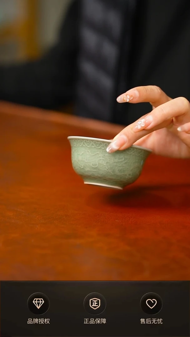 豆绿双龙杯不完美  简匠