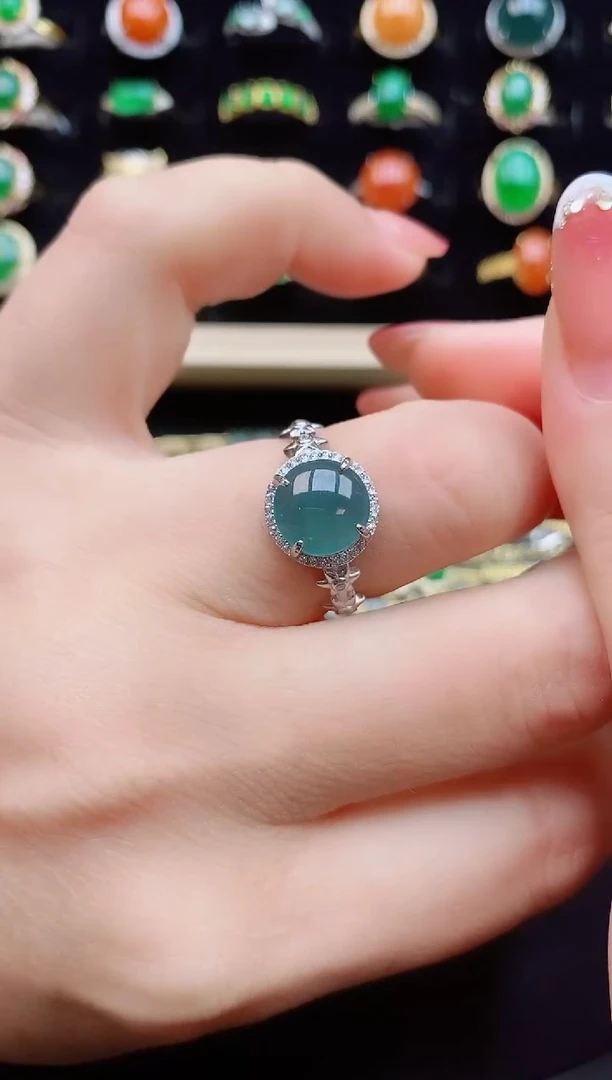 【闪购商品】翡翠戒指银S925镶嵌1212