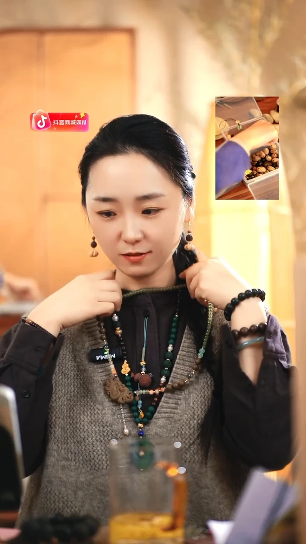 泥塑茶萃玉肌凤凰项链