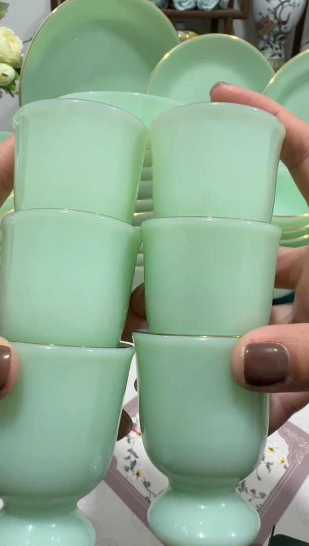 玉瓷酒杯10个  【贝美】
