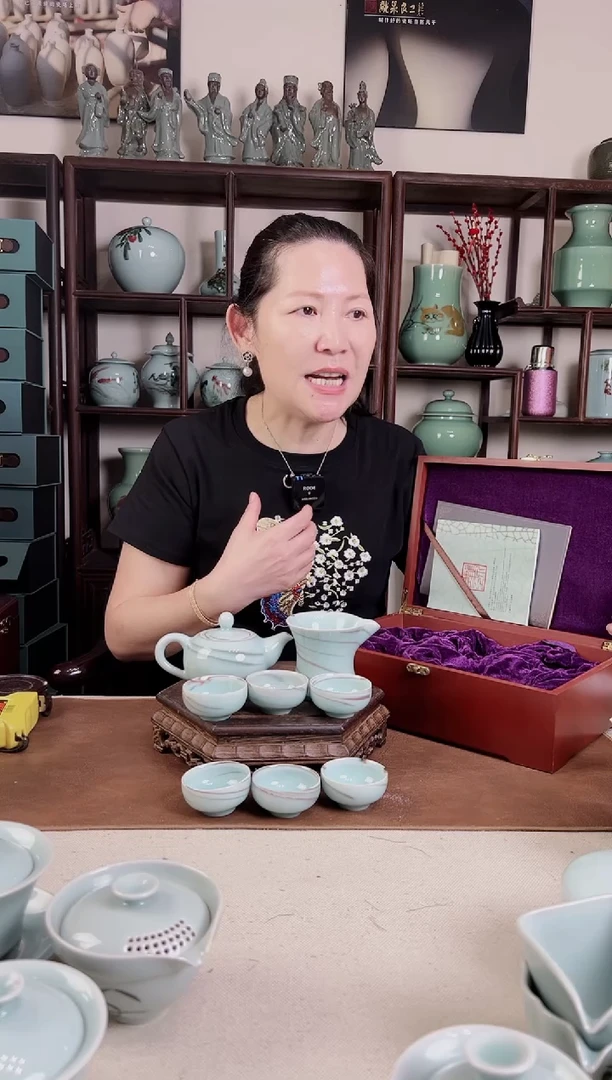 纯手工 绞胎 8头茶具B