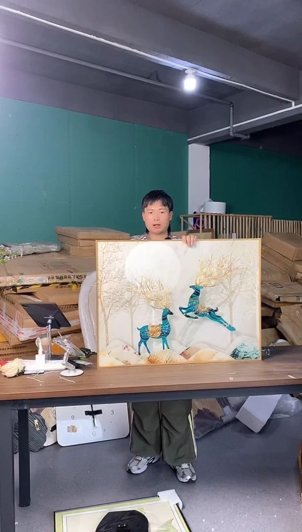 横款60*80小鹿画