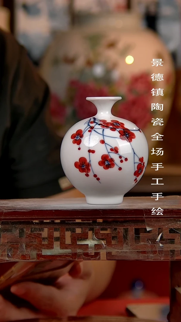 摆件景德镇陶瓷 手工手绘