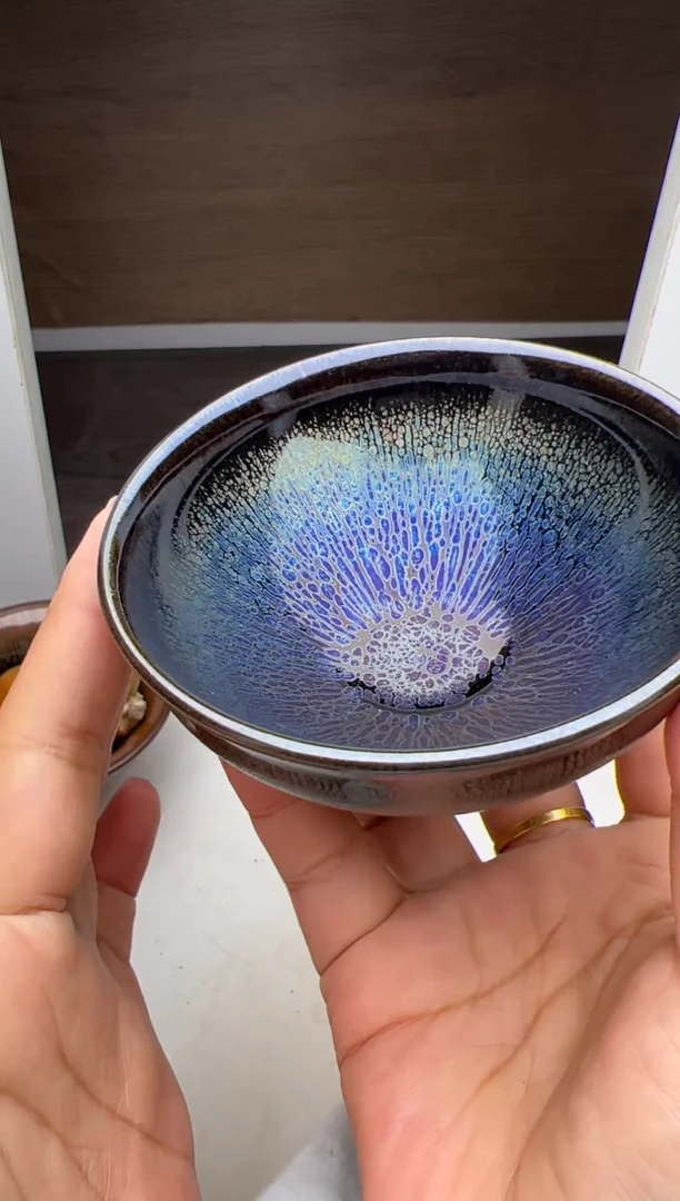 茶盏建窑建盏 杨飞曜变