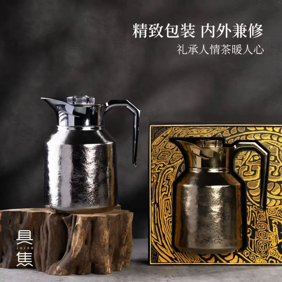 【小宇茶具专属】具焦纯钛玄鸟金鼎传世壶抑菌大容量保温焖泡茶壶