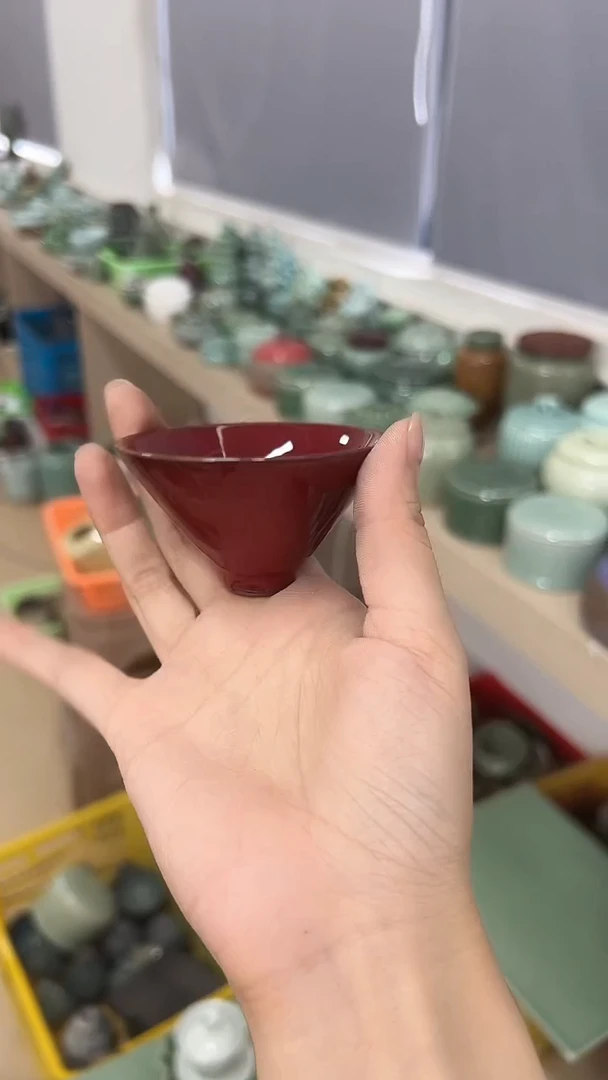 龙泉云间青瓷小米茶器