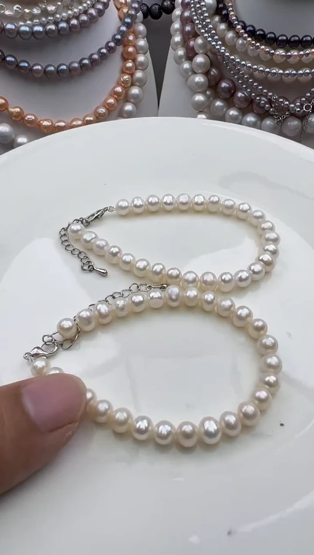 淡水珍珠未镶嵌颈饰1