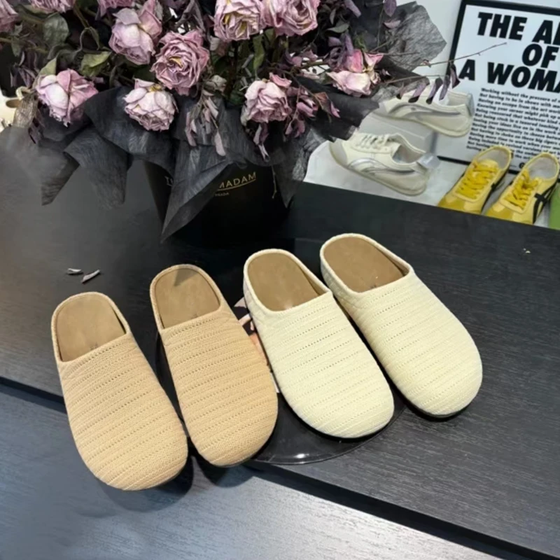 【品牌】懒人鞋晚晚风厚底波西米亚勃肯一脚蹬包头半拖单鞋721