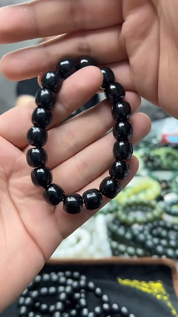 手串未镶嵌和田玉新疆塔县黑青12