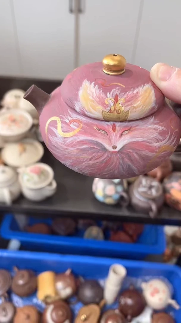 茶壶紫砂天青魅狐壶