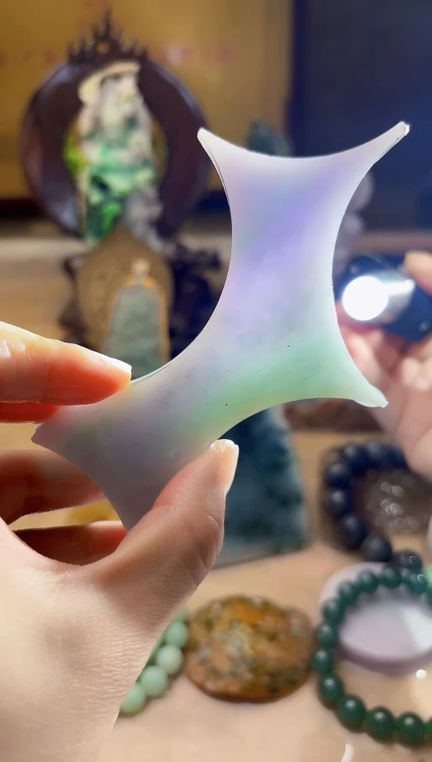 翡翠挂件未镶嵌翡翠璀璨丫丫3058
