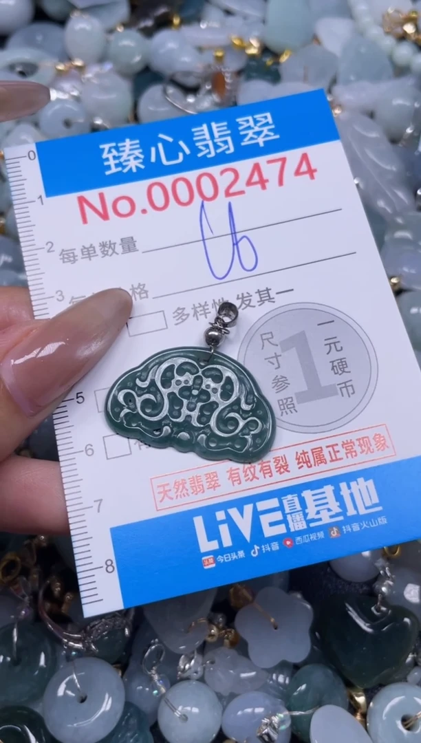 颈饰未镶嵌翡翠2474