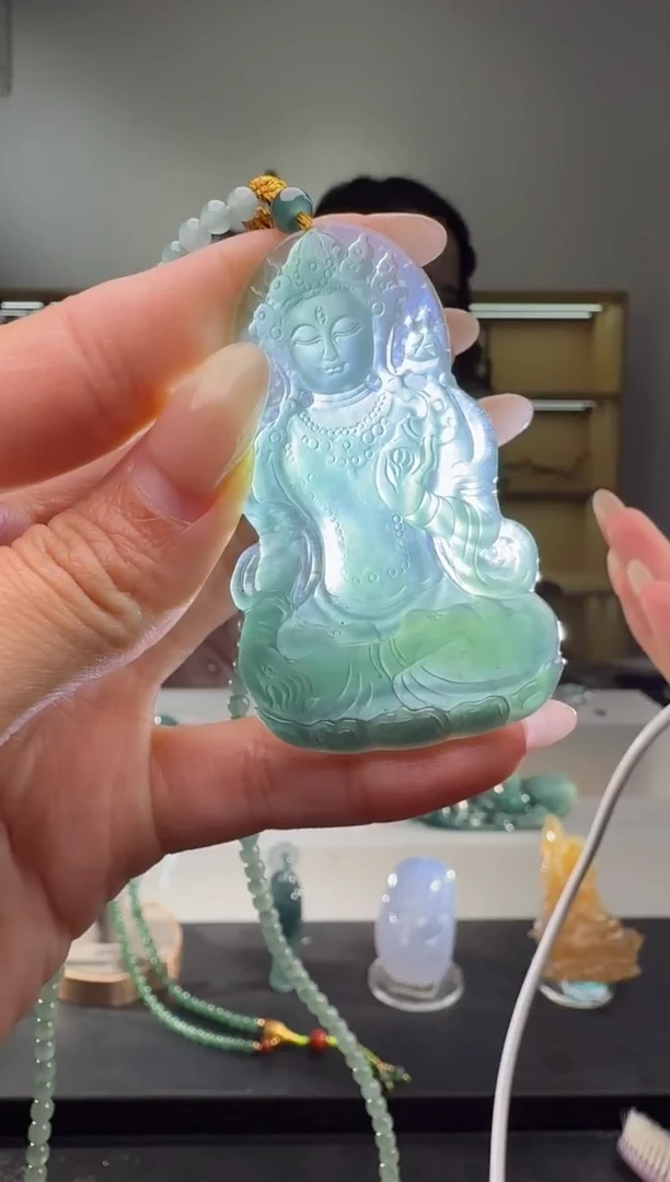 吊坠(不含链)未镶嵌翡翠度母