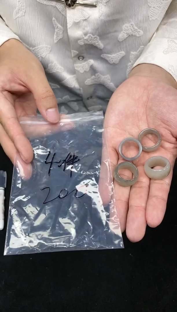 【闪购商品】和田玉戒指未镶嵌多样性发一扳指烟紫