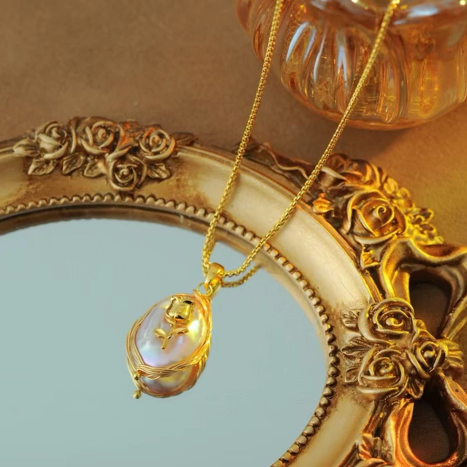 A10043---时尚百搭巴洛克项链