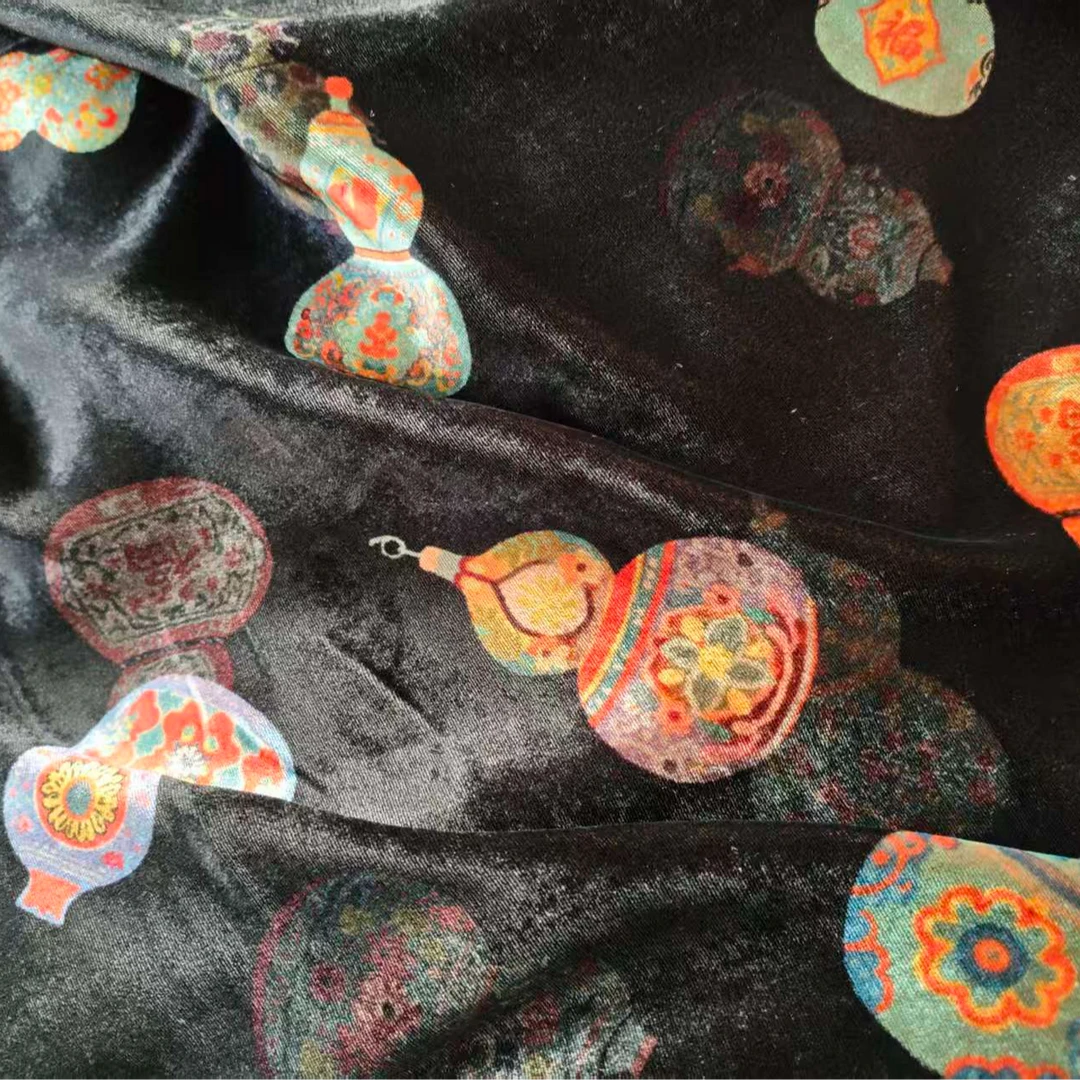 柿染 真丝丝绒高级定制面料不支持7天无理由退换