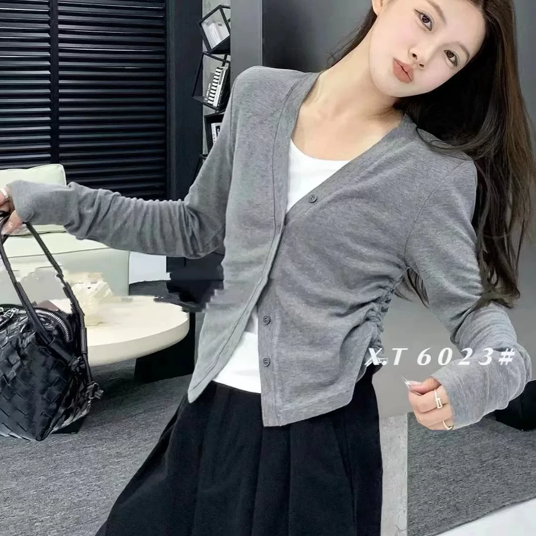 秋新打底衫女设计感洋气上衣7667