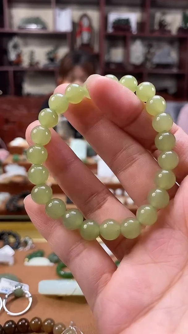 未镶嵌手串和田玉8mm冰葡萄肉手串