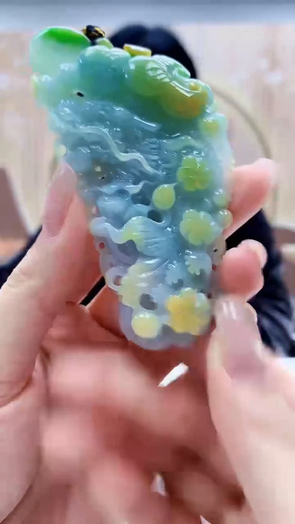 定制翡翠未镶嵌4829lr-毛货挂件37