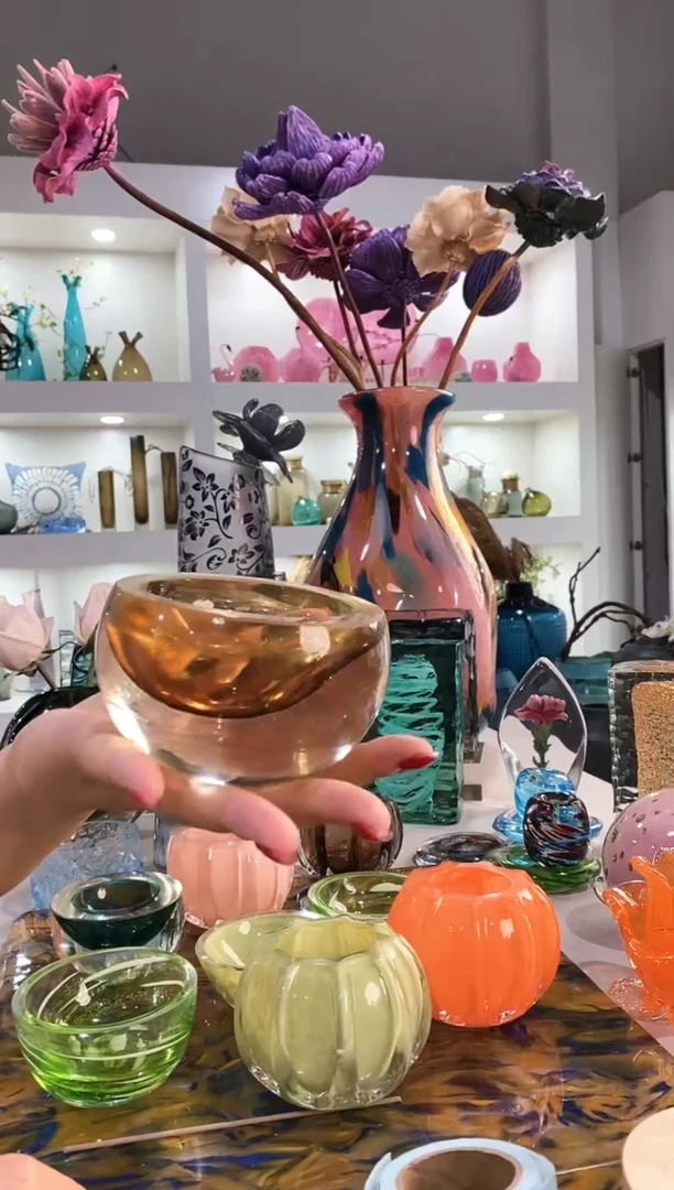 风**语慕忆家手作琉璃花瓶