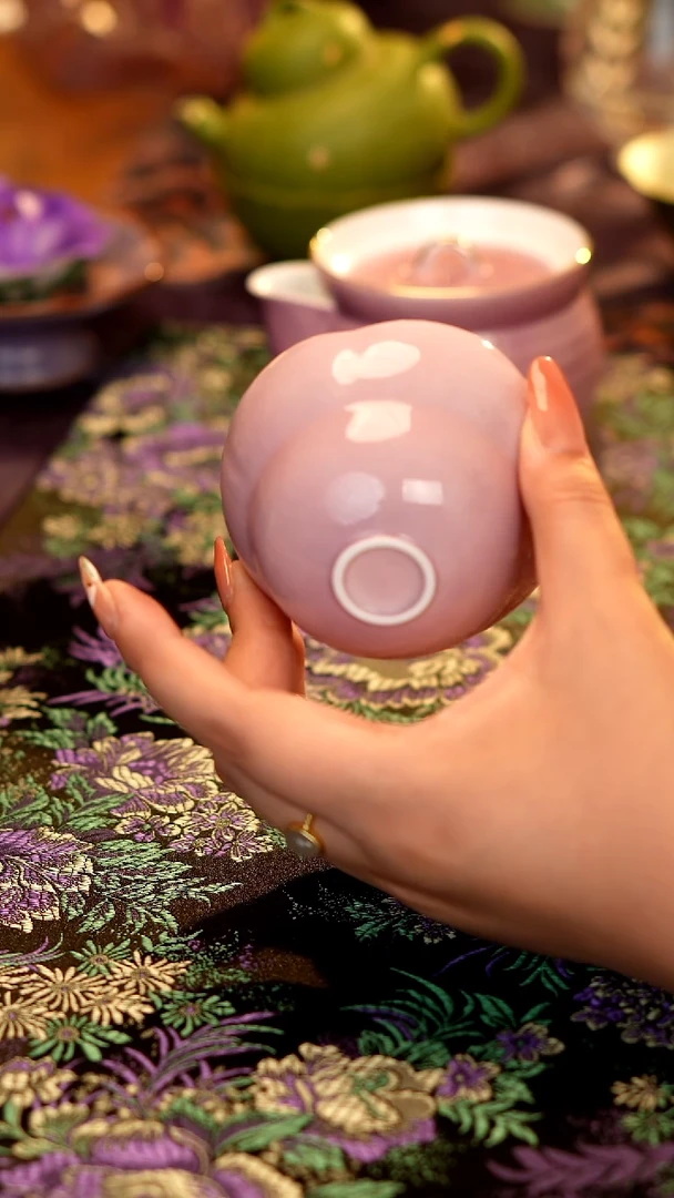 描金花口葫芦杯····