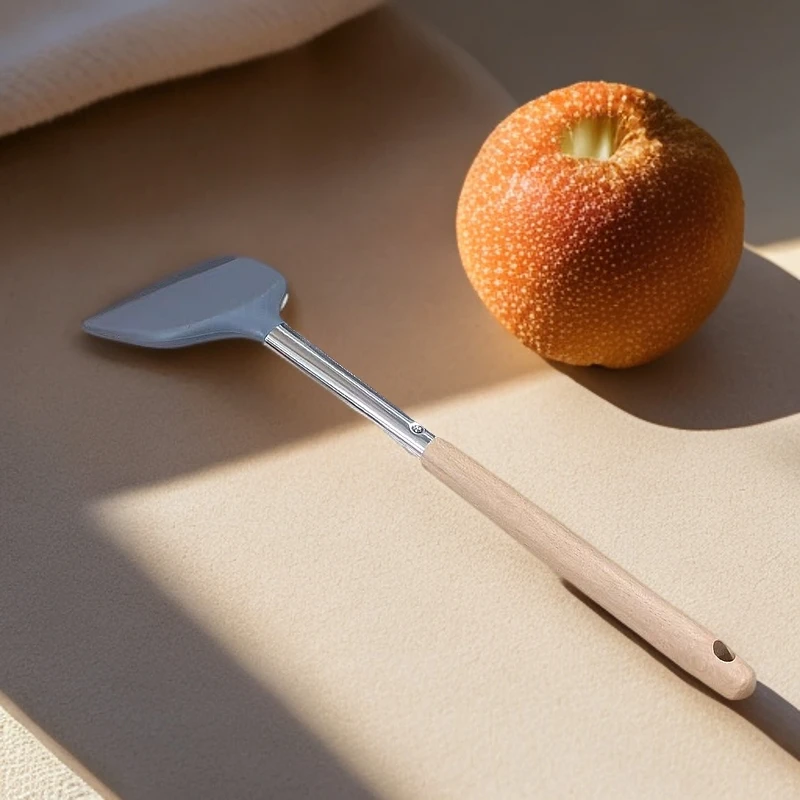 木柄不粘锅硅胶耐高温锅炒菜铲子汤勺