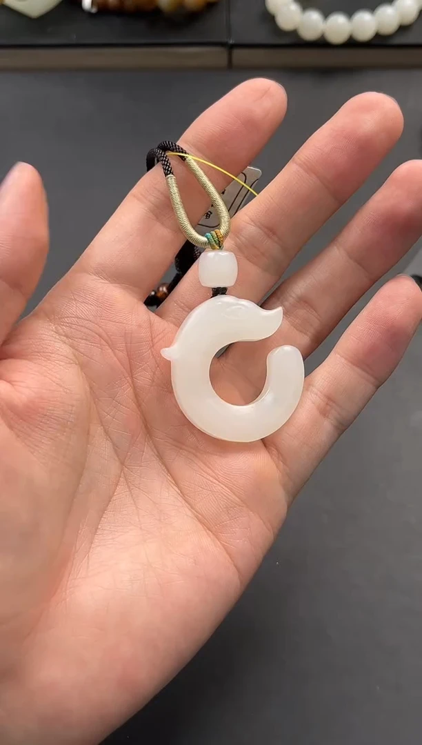 未镶嵌手串和田玉青海白玉吊坠微色差