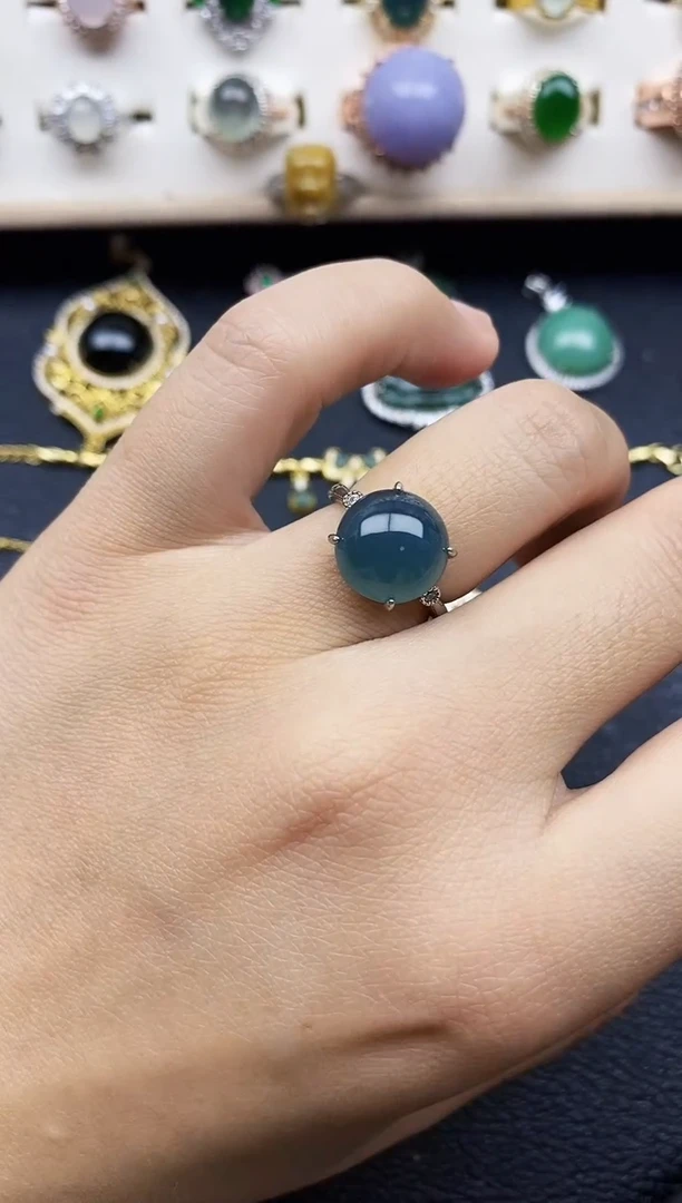 【闪购商品】翡翠戒指银S925镶嵌11111