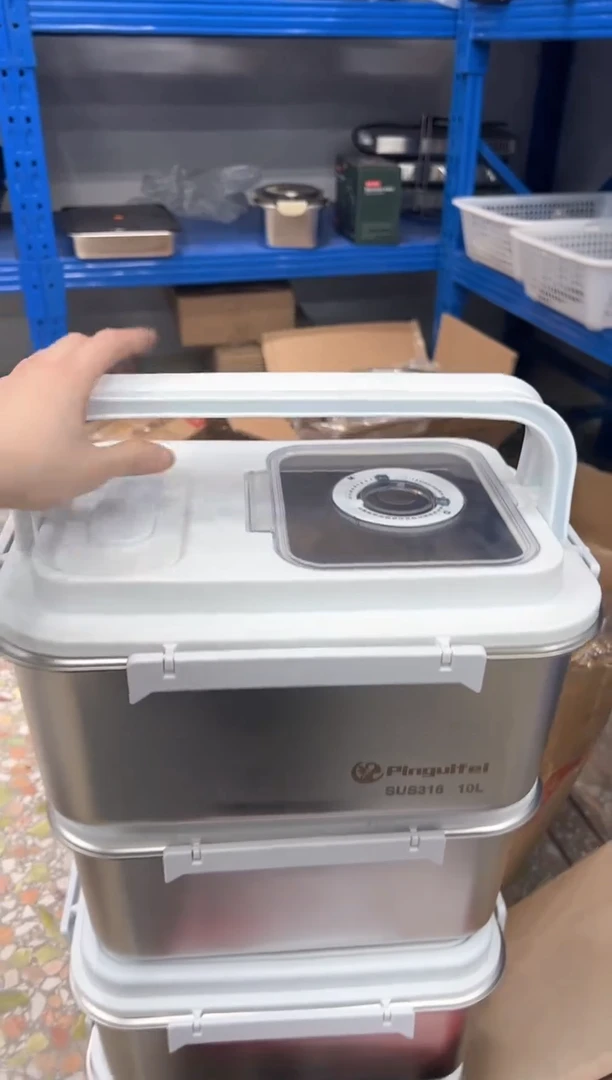 【闪购商品】不锈钢白色米桶