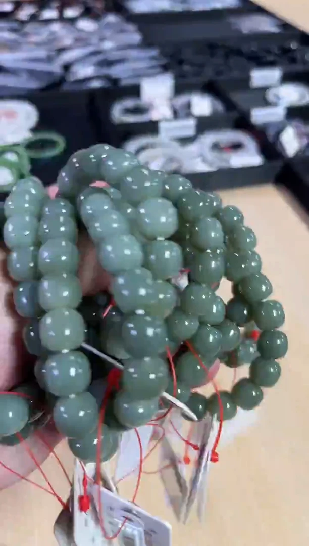 未镶嵌手串和田玉卡12且末蓝 老型 多样性发一