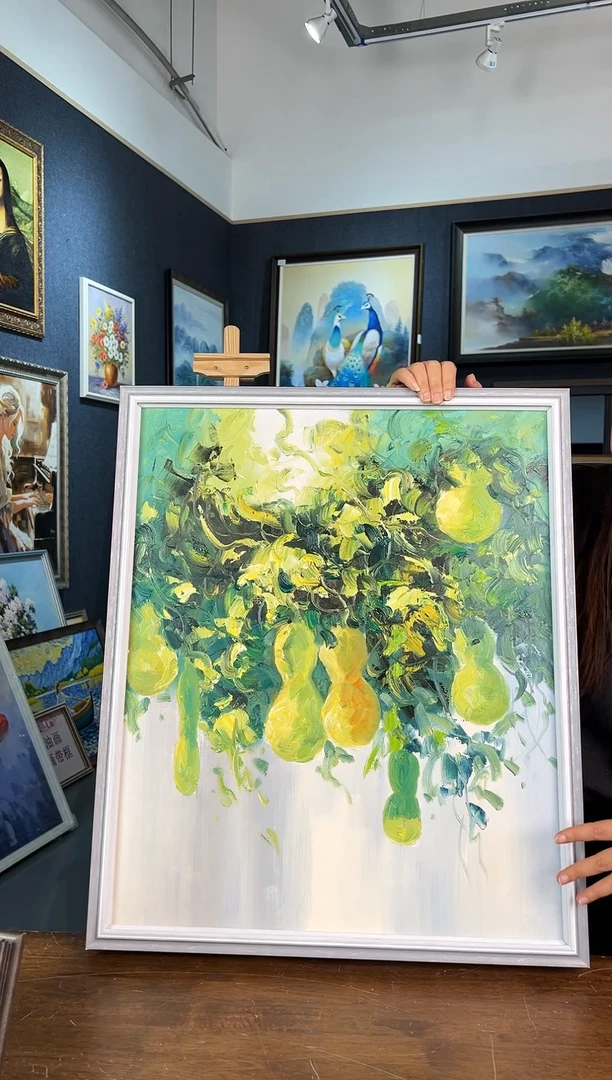 【闪购商品】油画49号 50*60 福禄-手绘油画