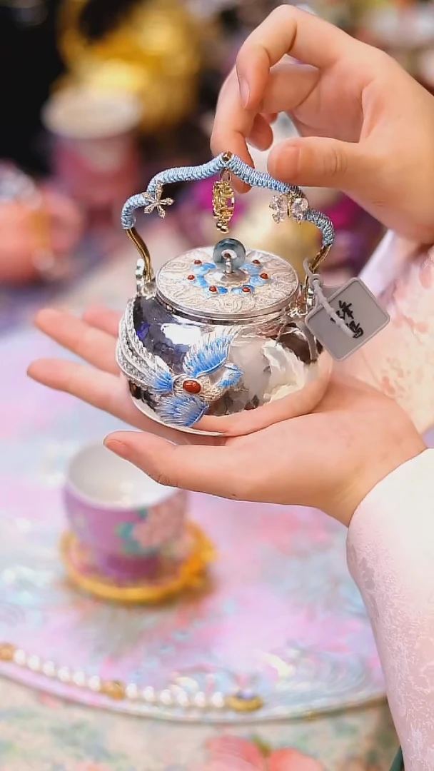 【闪购商品】摆件山怂阿卿直播间@@qb银壶