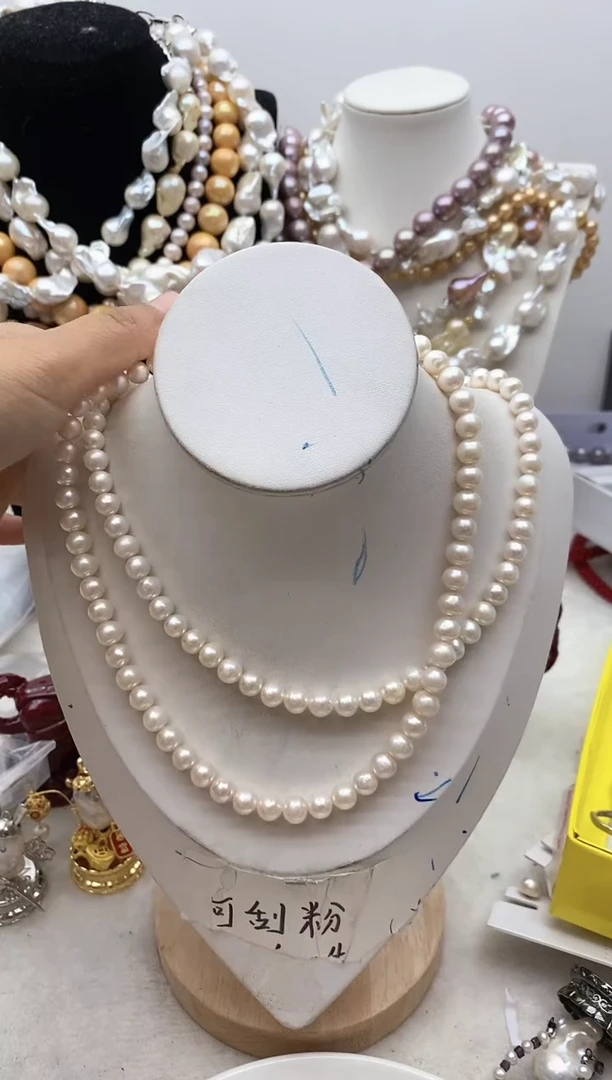 【闪购商品】淡水珍珠颈饰钛钢147