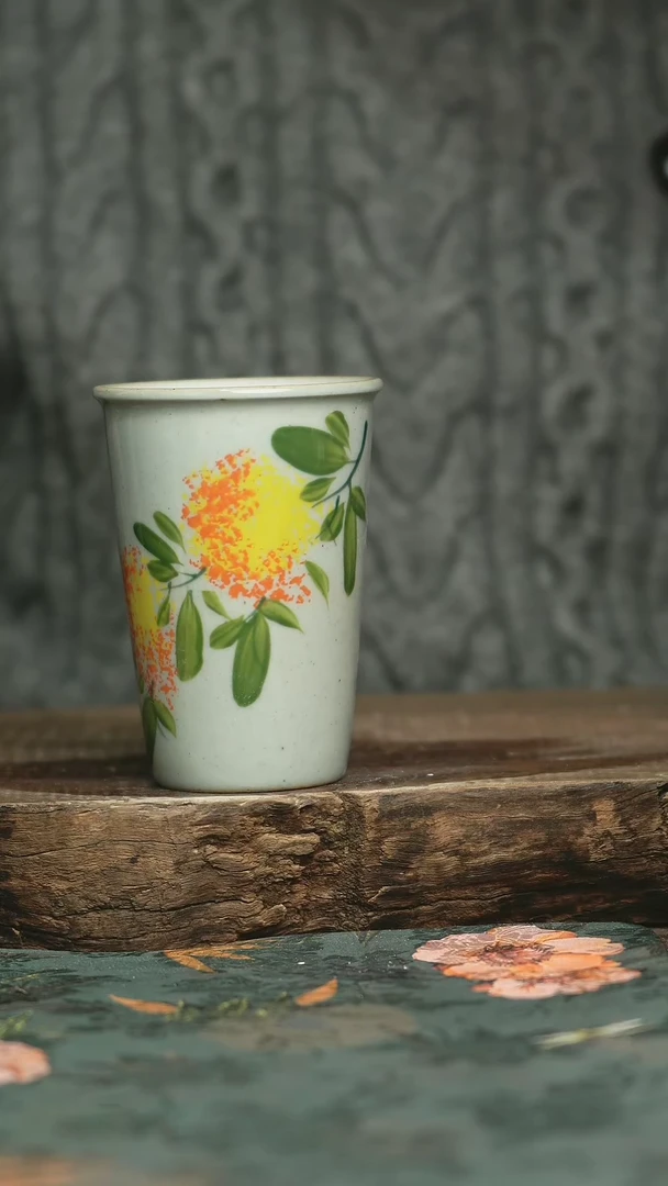 【闪购商品】瓷片釉下彩手工手绘同款陶器