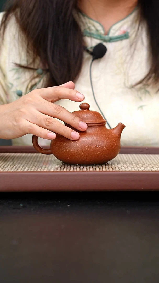 茶壶紫砂红朱段容天250cc