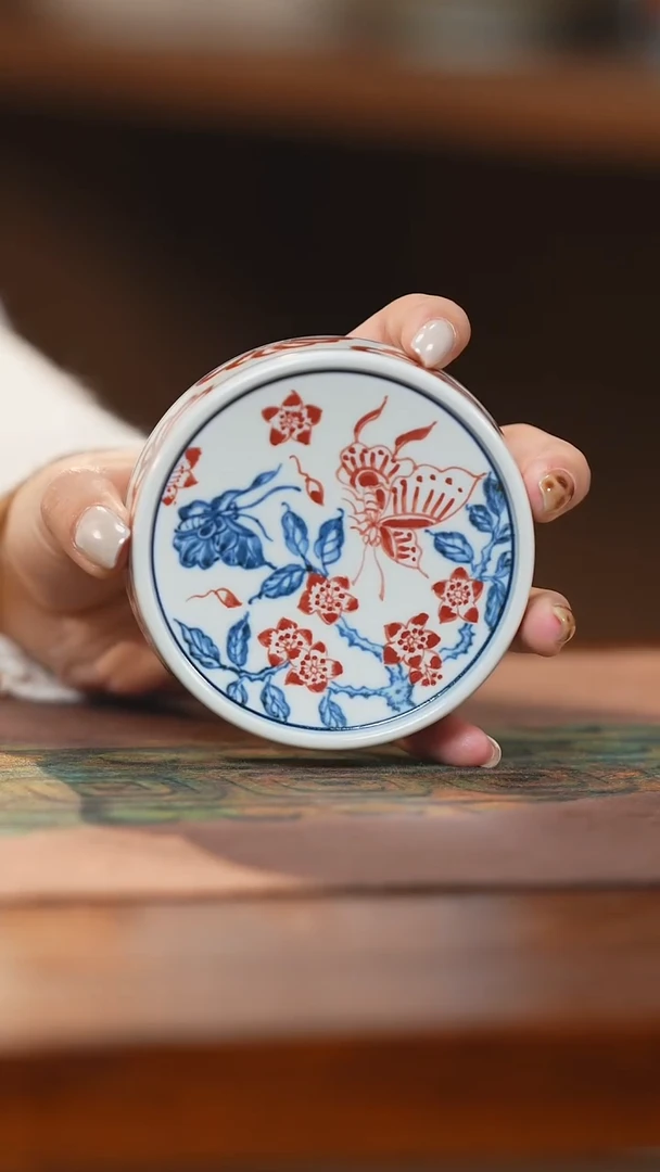 雨溪山房蝶恋花盖置（仅盖置）