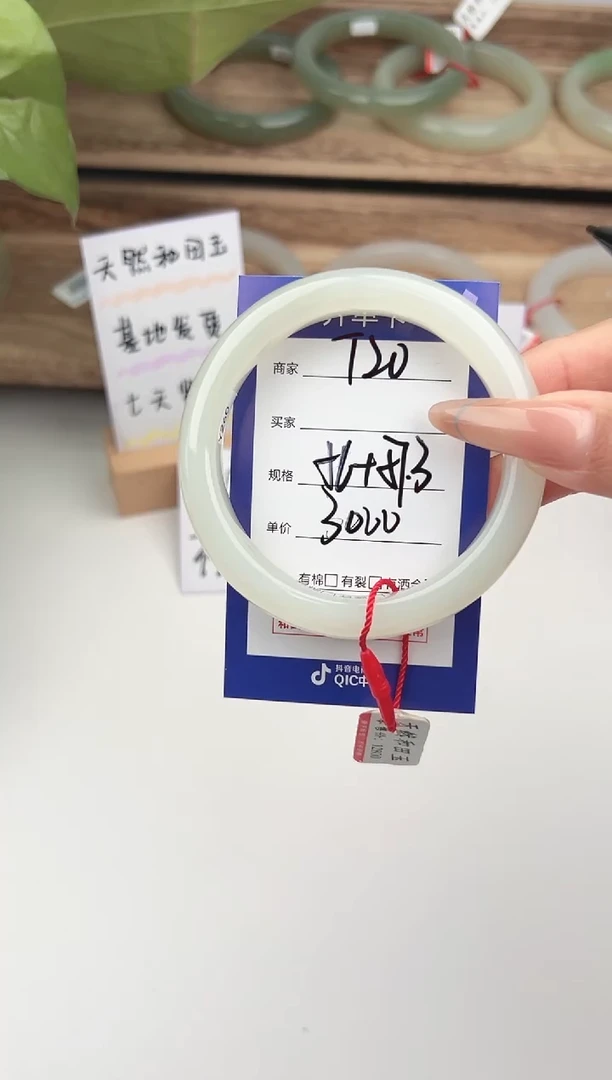 未镶嵌手镯和田玉微色差T20